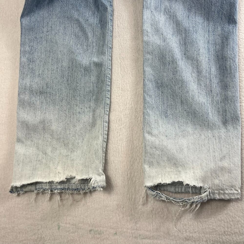 True Religion Jeans Men's Size 31 Geno Super T Straight Ombre Frayed Button Fly - Picture 6 of 16